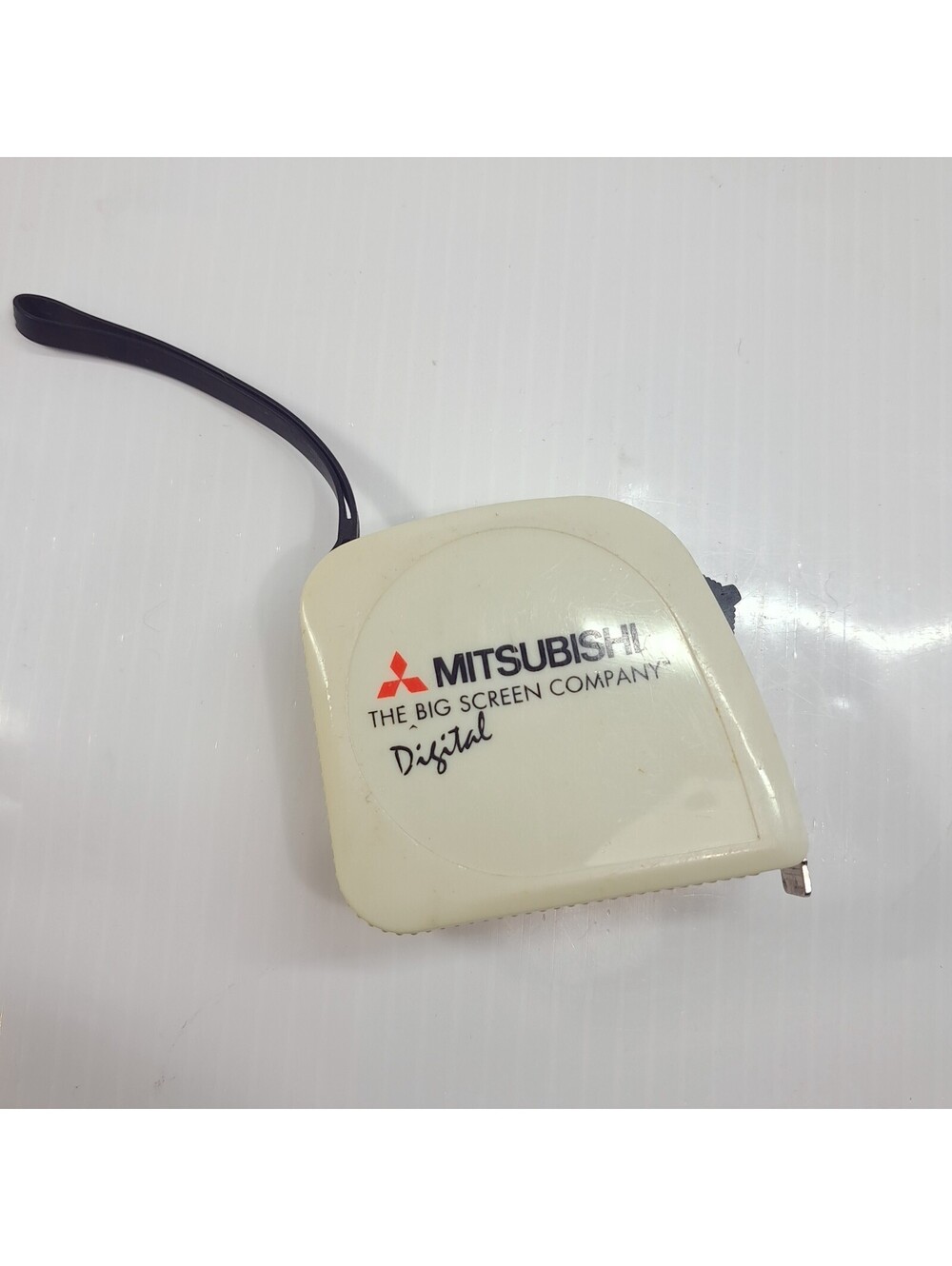 Vintage Mitsubishi Digital tape measure Big Screen pocket advertising promo